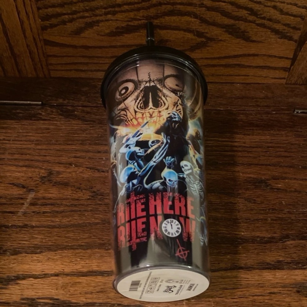 Ghost BC Band Rite Here Rite Now Movie‎ Tumbler With Straw Papa Emeritus Copia